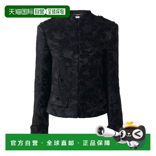 香港直邮CHLOÉ 女士夹克 CH25AVE18144001 CO 黑色 长袖夹克