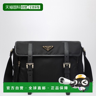 香港直邮Prada 黑色斜挎包 普拉达 RENYLON 1BD399OO 女士 1h可退