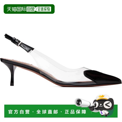 1h可退 香港直邮alaia 女士 黑色 Le Cœur Slingback 中跟鞋 AA3E