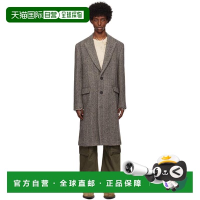 1h可退 香港直邮GOLDEN GOOSE 男士 灰色 Single-Breasted Herrin