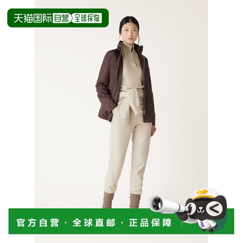 自营欧洲直邮Loro Piana 女士褐色功能性面料夹克,女装/女士精品,短外套,淘宝优惠券,粉丝福利购,淘宝优惠卷