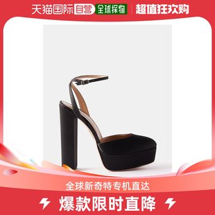 140 香港直邮AQUAZZURA Plateau 女士So 高筒绸缎防水台浅口鞋
