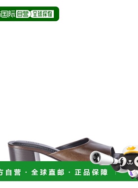 1h可退 香港直邮Lemaire 女士 55 方形高跟凉拖 FO0257LL0078单鞋