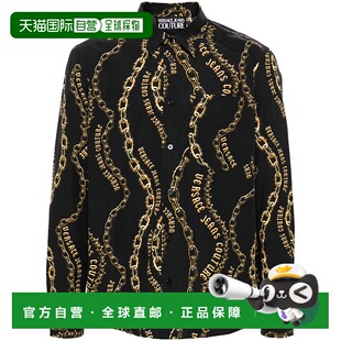 黑色棉质衬衫 香港直邮Versace 男士 范思哲 77GAL2R1NS485 Jeans