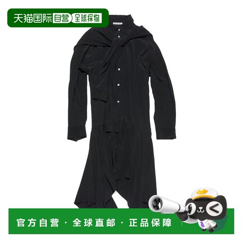 1h可退 欧洲直邮ACNE STUDIOS 女士连衣裙 A20785BLACK SS2025 黑