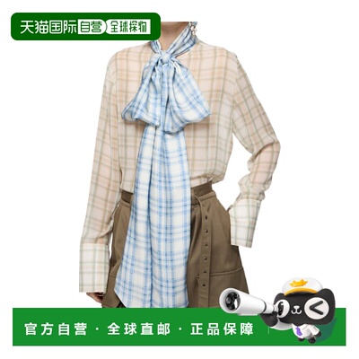1h可退 香港直邮Acne Studios 丝绸衬衫配围巾 AC0816通勤