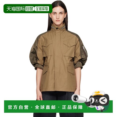 香港直邮Sacai 女士 sacai 卡其色 Cotton Weather 夹克 26085766