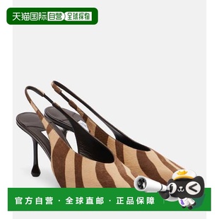 香港直邮Jimmy Choo 周仰杰 女士 Isa 80 小牛毛露跟浅口鞋女鞋