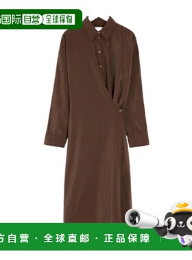 香港直邮Lemaire 直领扭纹连衣裙 DR1092LF1308