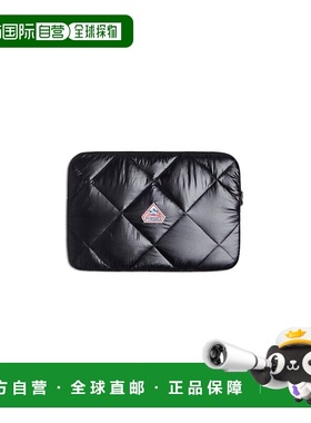 自营欧洲直邮Pyrenex Thor男女通用黑色15英寸绗缝包