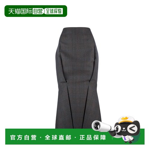 香港直邮PRADA 女士半身裙 P120Y1KXTF0324 AW2024 棕色 GONNE