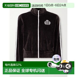 女士 RICH JA06 ELIO 盾徽天鹅绒拉链夹克 香港直邮SPORTY