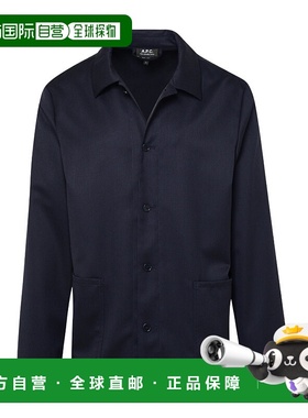 1h可退 香港直邮A.P.C. 男士 翻领长袖休闲夹克 WOAPOH03053