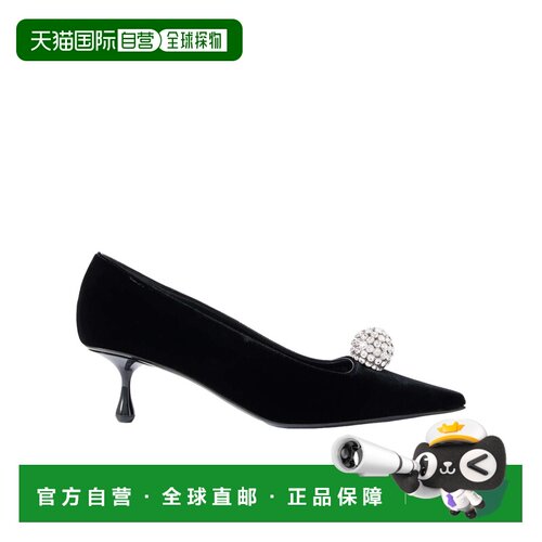 1h可退 香港直邮JIMMY CHOO 女士高跟鞋 ORBPUMP50VELVETWCRYSTAL