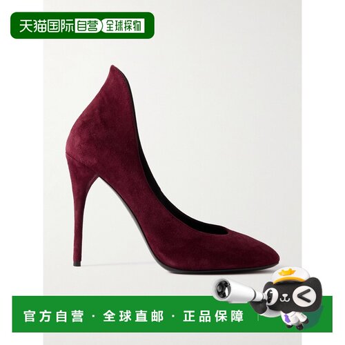 1h可退 Alaia 女士 绒面革浅口鞋 AA3E088C0C05高跟鞋一脚蹬