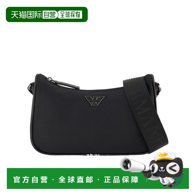 香港直邮EMPORIO ARMANI 拉链 Hobo 单肩包 Men crov