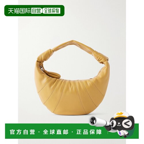香港直邮Lemaire 女士 Fortune 迷你牛角包形拼接皮革肩包 BG0237