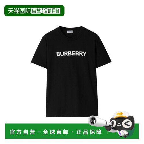 自营Burberry博柏利经典Logo字母印花圆领时尚短袖T恤春季新款