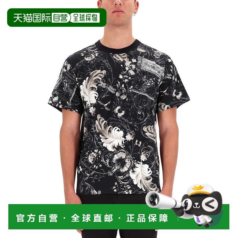 1h可退 香港直邮versace 范思哲 男士 棉质T恤 79GAH6R0JS516U23