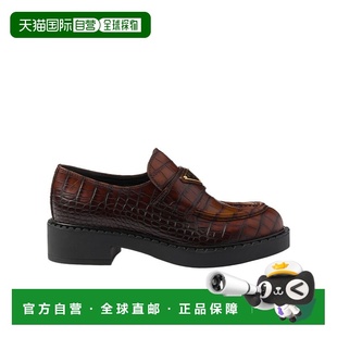 1D246MZO1FG050单鞋 女鞋 一脚蹬普拉达 圆头乐福鞋 香港直邮Prada