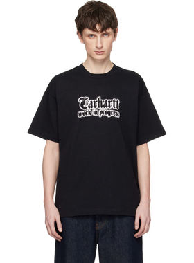 1h可退 香港直邮CARHARTT WIP 男士 黑色 S/S World Tour T恤 I03