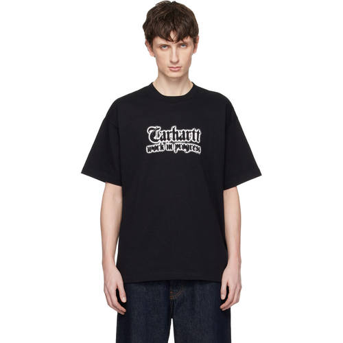 1h可退 香港直邮CARHARTT WIP 男士 黑色 S/S World Tour T恤 I03