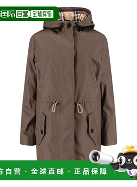 1h可退 香港直邮Burberry 巴宝莉 女士 绿色夹克 8116104博柏利