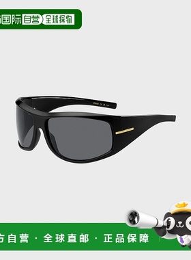 自营欧洲直邮HUGO BOSS雨果BOSS BLACK 带金色金属饰边黑色面具式