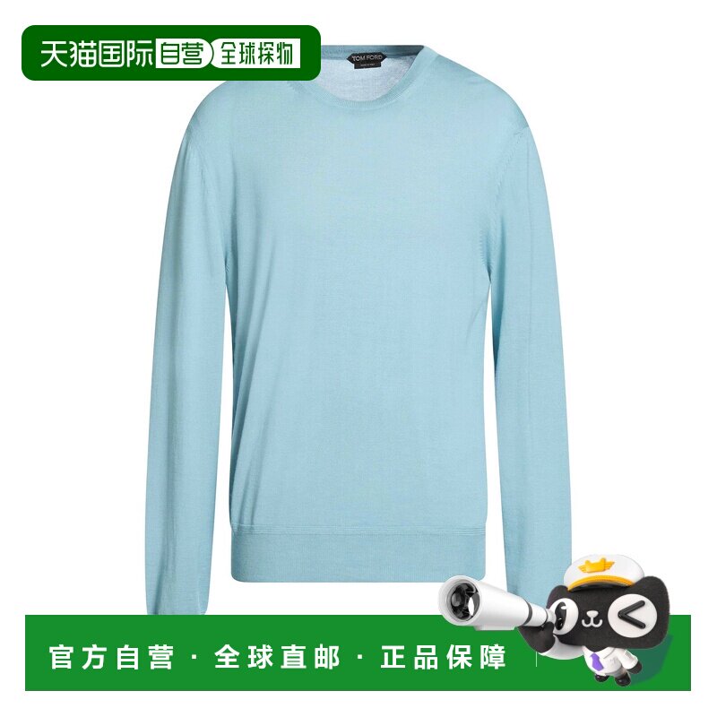 香港直邮Tom Ford 汤姆 福特 男士 毛衣 blue蓝色 舒适时尚
