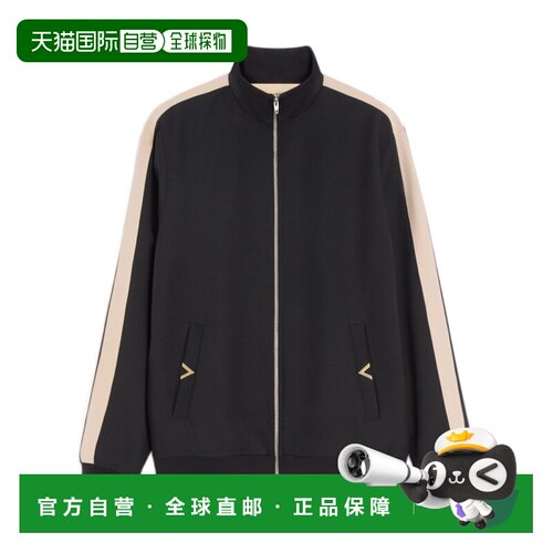 1h可退 香港直邮VALENTINO 男士夹克 VMF30FBGQ9RA CO 黑色 长袖