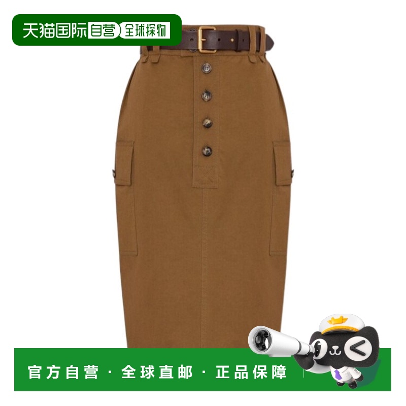 香港直邮Saint Laurent 腰带环半身裙 785392Y9I25