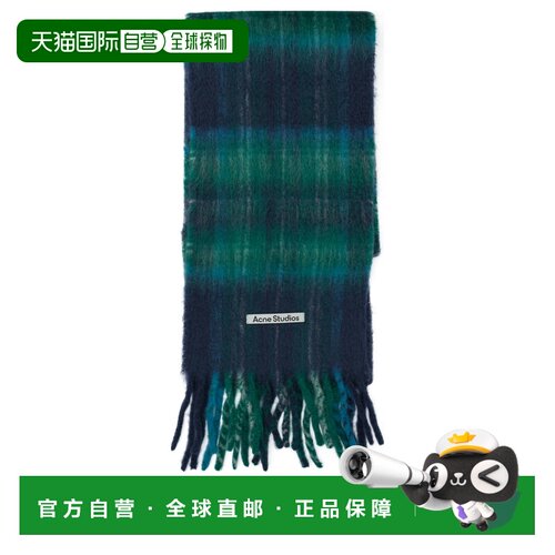1h可退 香港直邮ACNE STUDIOS 女士围巾 CA0394AFYBLUE CO 蓝色