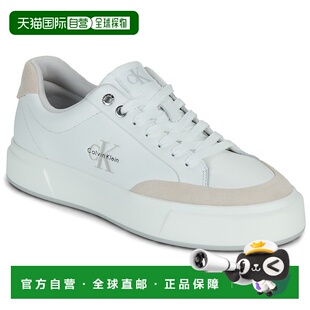 欧洲直邮Calvin Klein Jeans鞋子女低帮板鞋白色BASKET CUPSOLE L