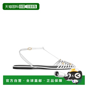 1h可退 香港直邮CELINE 女士凉鞋 366965340C01BC CO 白色 笼形平