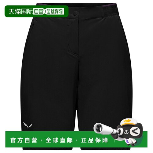 欧洲直邮SALEWA 女士短裤 1124363BLACKOUT CO 黑【付后1h可退】