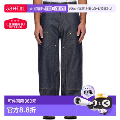 1h可退 香港直邮CARHARTT WIP 男士 蓝色 OG Double Knee 牛仔裤