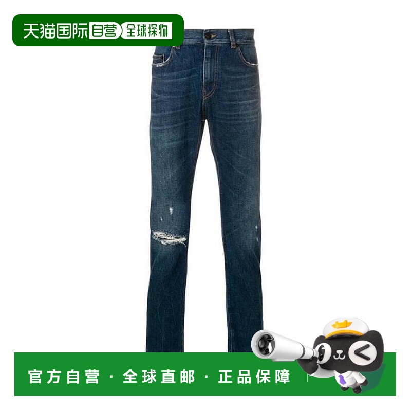 香港直邮Saint Laurent 仿旧紧身牛仔裤 552682YA970
