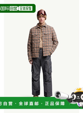 欧洲直邮MONCLER（2025 年产品）Gelt 羊毛羽绒衬衫外套夹克
