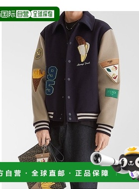 香港直邮Fendi Fendilicious飞行员夹克 FW1348ATEA羊绒男装