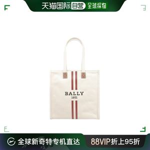 香港直邮BALLY女士包袋帆布配皮单肩斜挎包WAE057 CV011