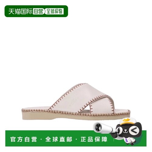 Hogan 交叉带皮质厚底拖鞋 HXW6600FH40L【付后1h可退】