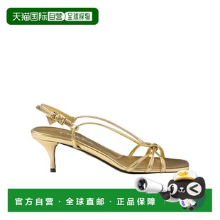香港直邮Prada 1X504N79AF055普拉达 搭扣细节高跟凉鞋