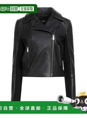 1h可退 香港直邮THEORY 希尔瑞 女士 骑士夹克 black黑色 舒适时