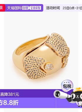 香港直邮ZIMMERMANN 女士 镀金水晶戒指 5434S24GOLD