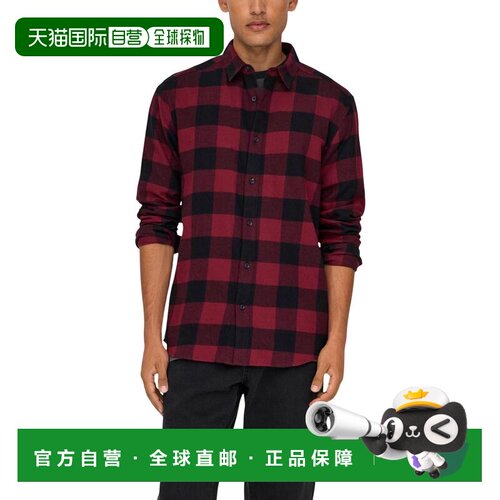 香港直邮ONLY & SONS 男士衬衫 22007112CABERNET AW2025