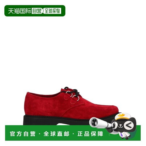 1h可退 香港直邮Saint Laurent 圣罗兰 男士 绑带鞋 red红色 舒适
