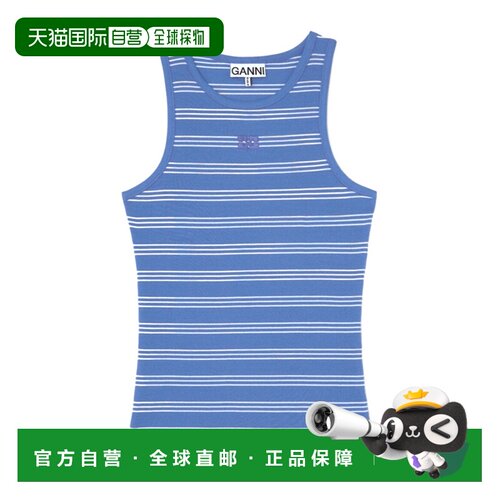 1h可退 香港直邮GANNI 女士背心吊带 A1040452ZWF AW2026 花色 条