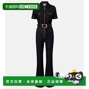 1h可退 香港直邮Self-Portrait 女士 束带牛仔连衣裤 blue蓝色 舒