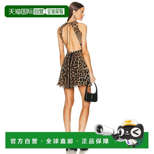 1h可退 香港直邮Saint Laurent 圣罗兰 女士 Back 剪口迷你连衣裙