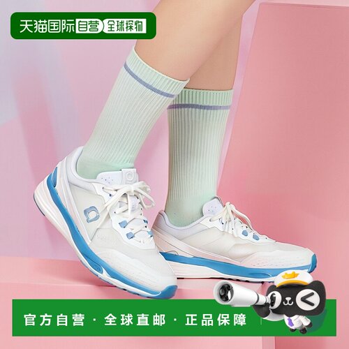 自营欧洲直邮On昂跑 THE ROGER系列男士白色/钱布雷蓝再生聚酯纤l